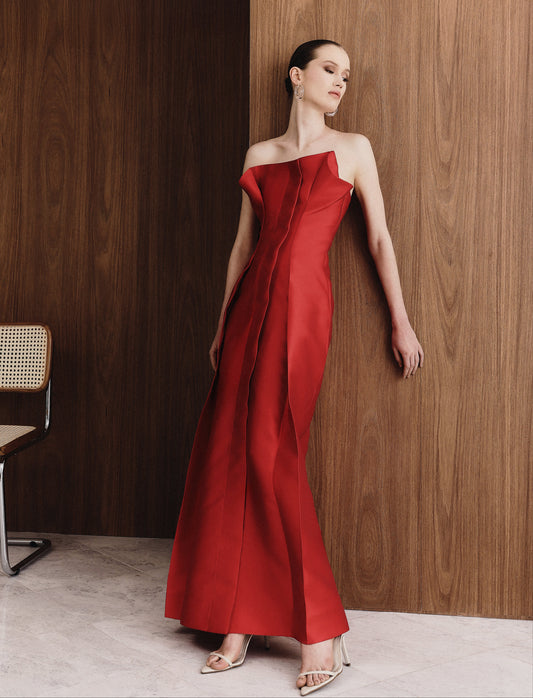 Vestido Papiro Vermelho