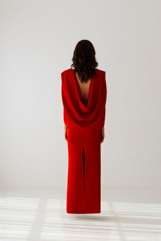 Vestido Ostra Vermelho