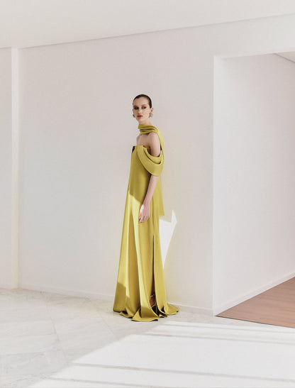 Vestido Moldura Pistache