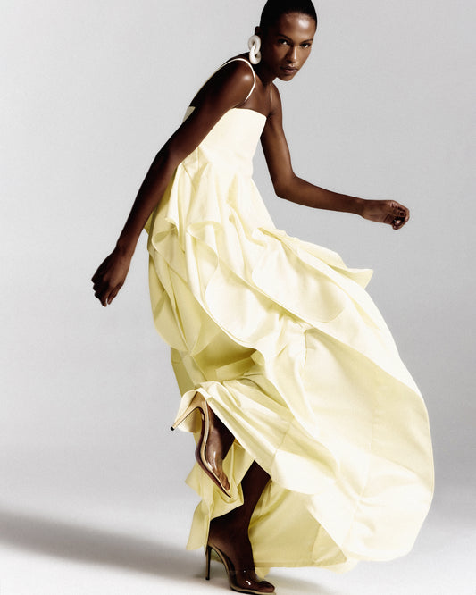 Vestido Polvo Manteiga