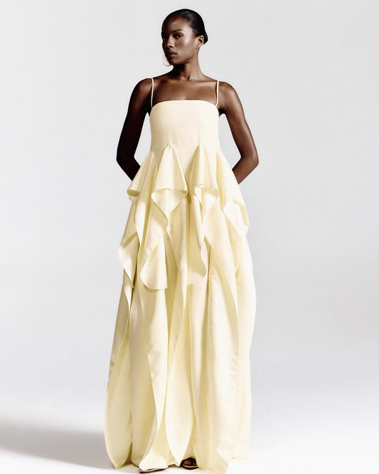 Vestido Polvo Manteiga