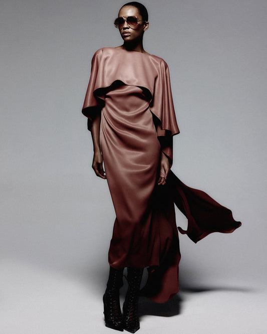 Vestido Tempo Marrom