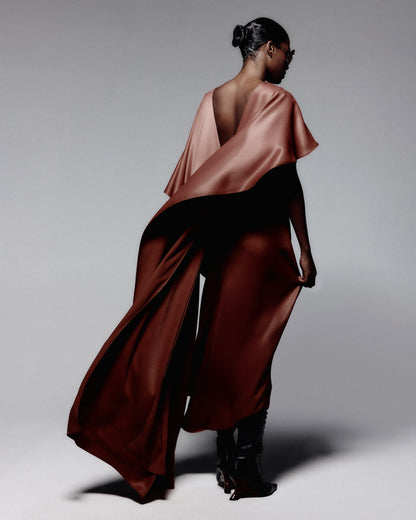 Vestido Tempo Marrom