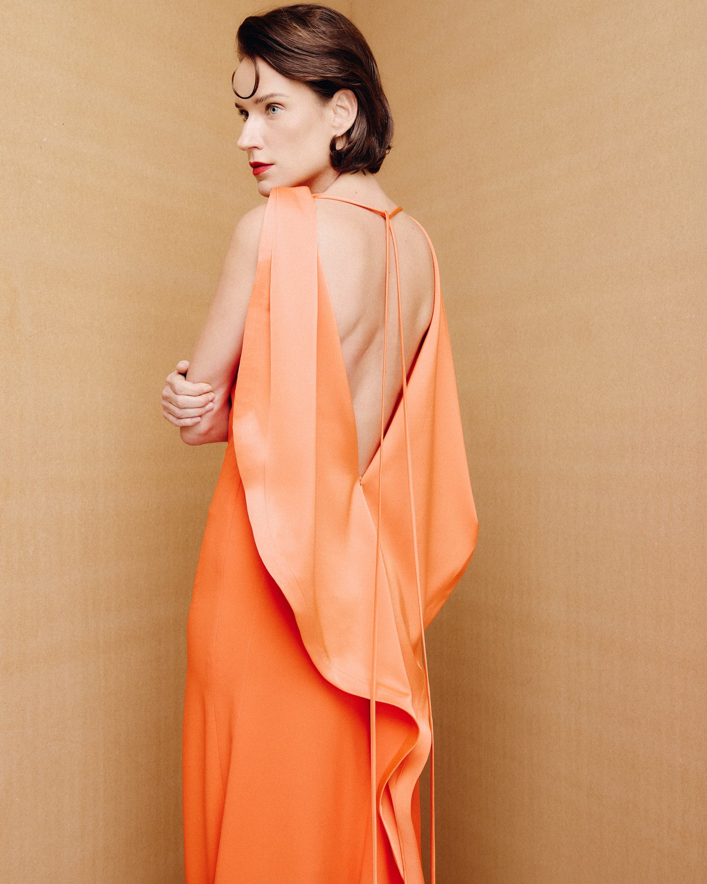 Vestido Espiral Laranja