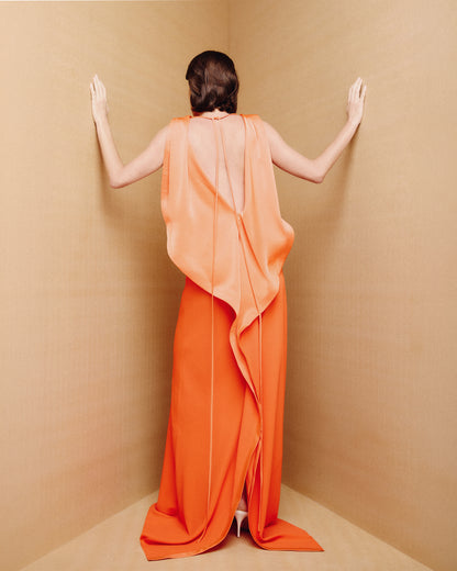 Vestido Espiral Laranja