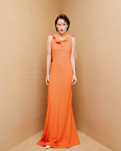 Vestido Espiral Laranja