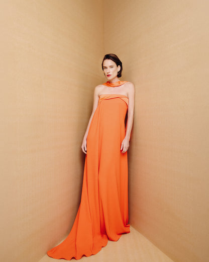 Vestido Oásis Laranja