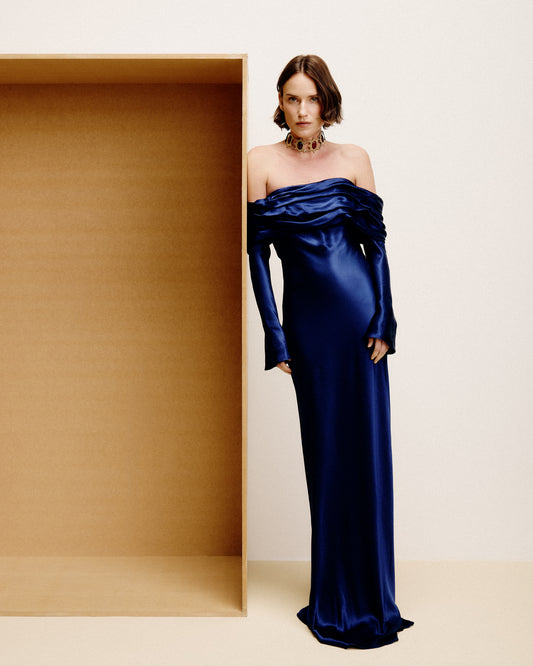 Vestido Deriva Marinho