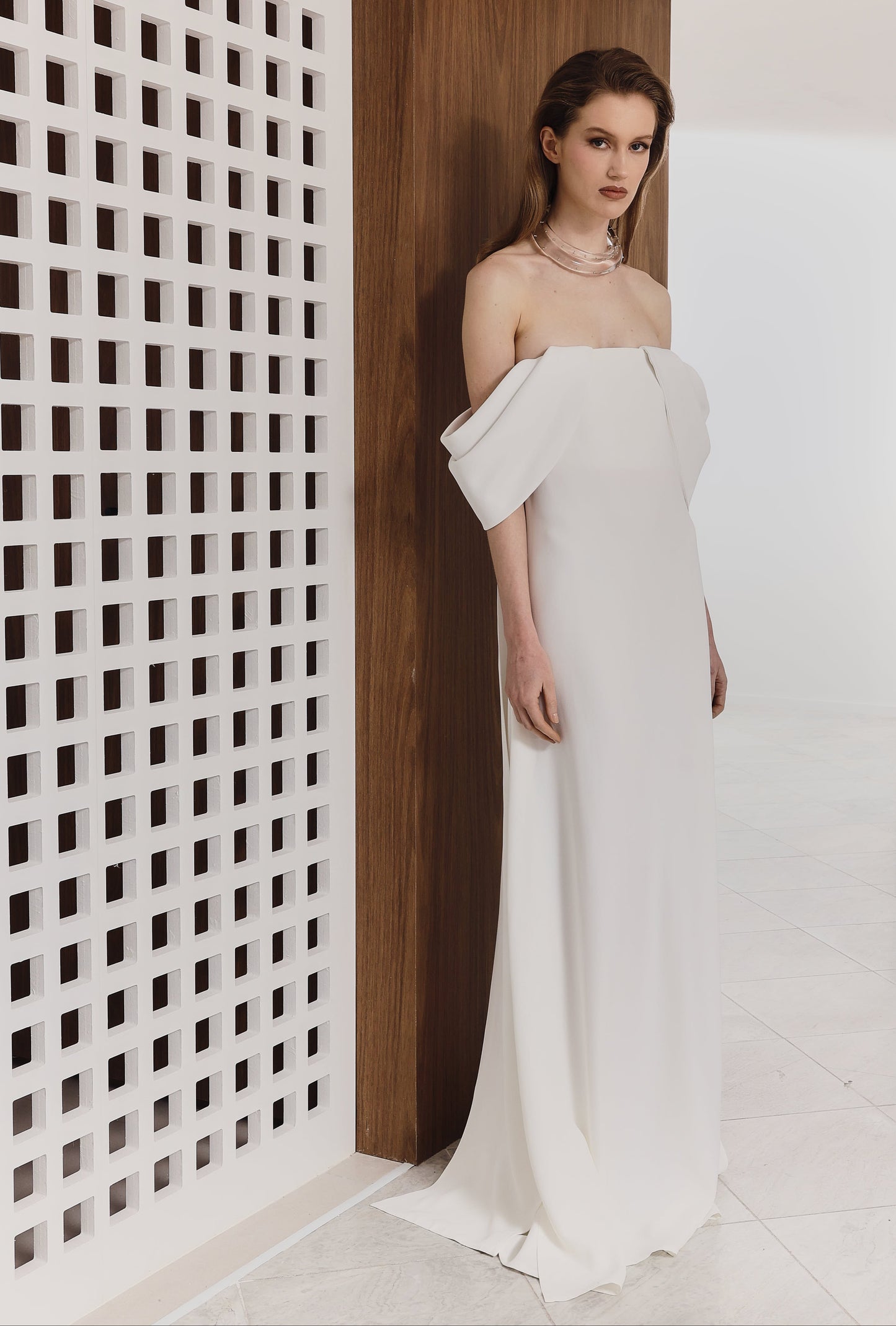 Vestido Moldura Off