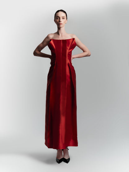 Vestido Papiro Vermelho