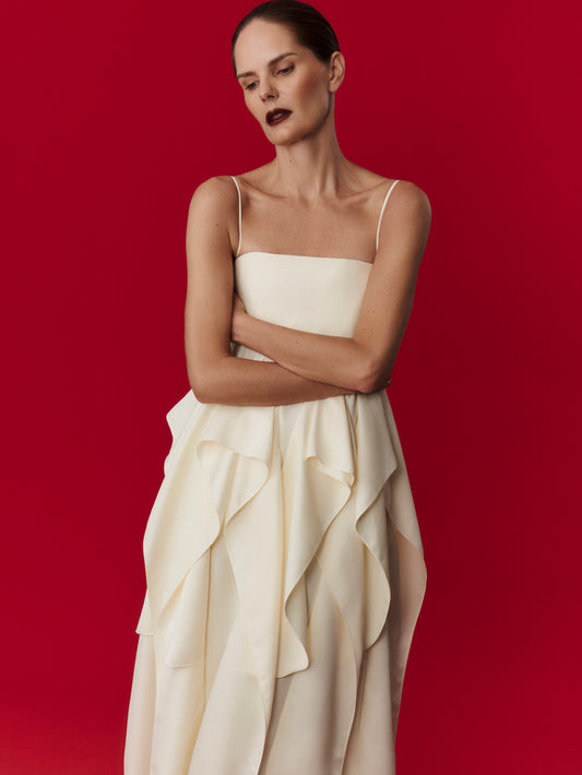 Vestido Polvo Manteiga