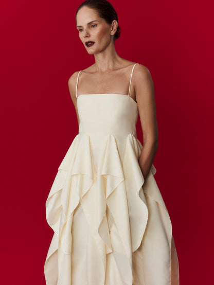 Vestido Polvo Manteiga