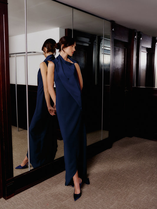 Vestido Labirinto Marinho