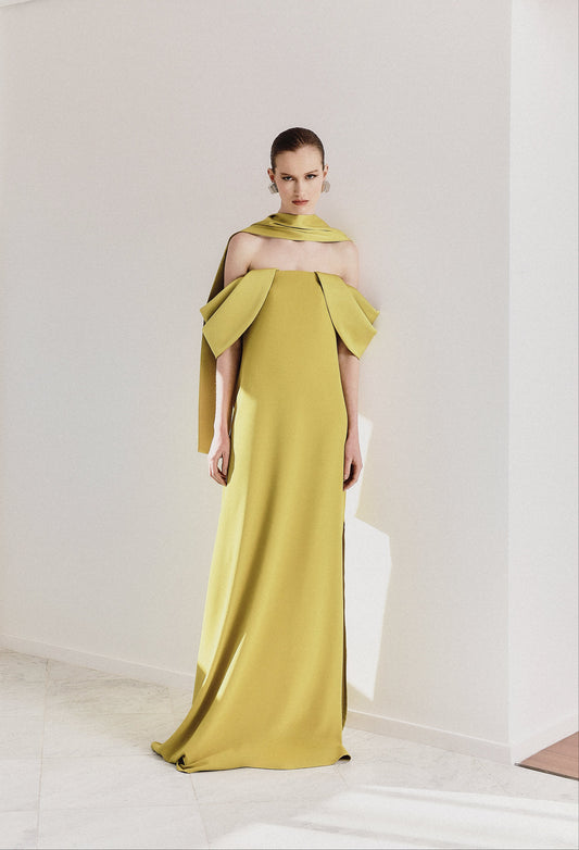 Vestido Moldura Pistache