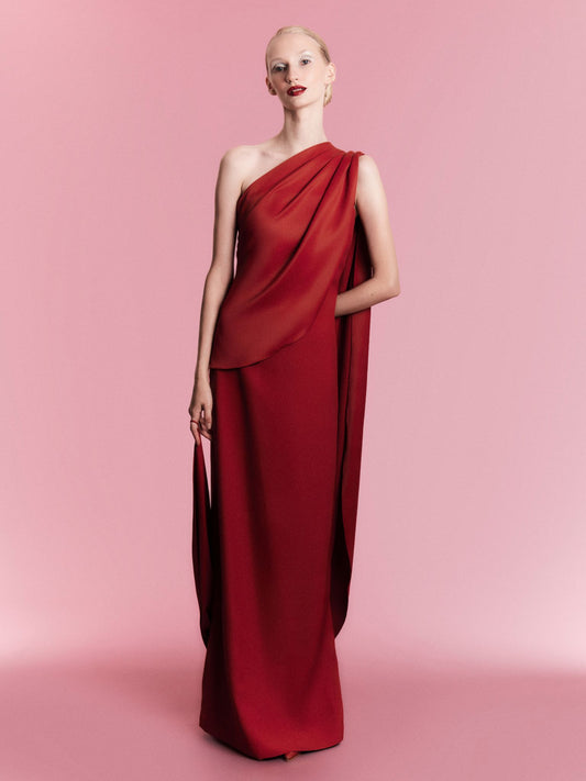 Vestido Recamo Vermelho