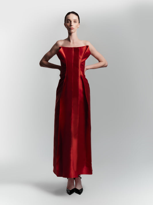 Vestido Papiro Vermelho